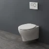 sanitary ware egg shape round mounted toilet ceramic wall hung toilet
