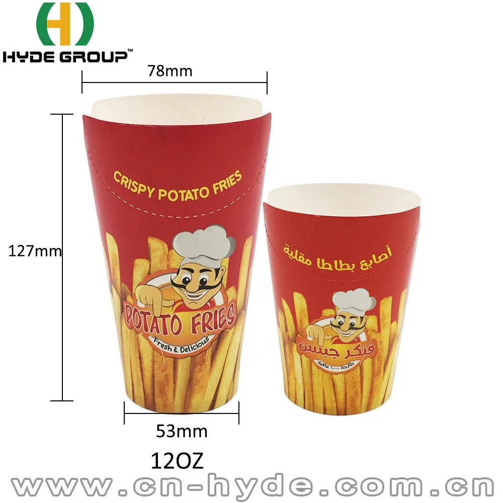 12oz Popular French Fry Paper Cup For Iraq Market - Buy Paper Cup ...
