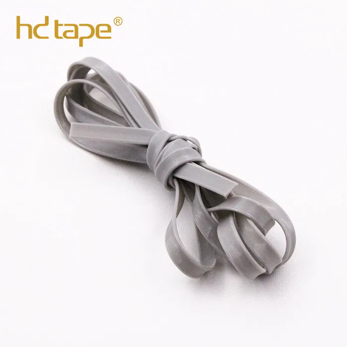 Grey Embossed Tpu Tape No Tie Elastic Silicone Shoelace - Buy Elastic ...
