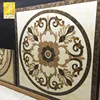 Natural marble waterjet medallion border flooring tiles round pattern