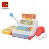 hot sale child fiscal electronic plastic set cash register toy for play house