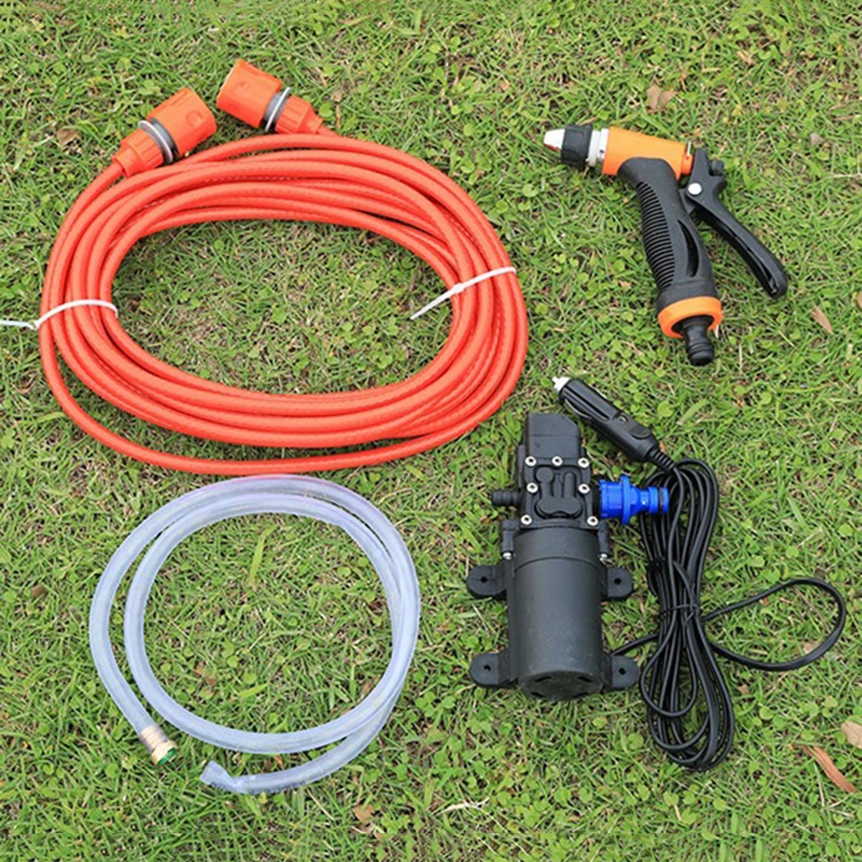 Portable Car Wash Machine 12v Pump High Pressure Cleaner Simple
