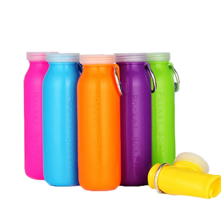 Cheap Good Quality Unique Design 500ml Foldable Water Bottle, Folding Water Bottle