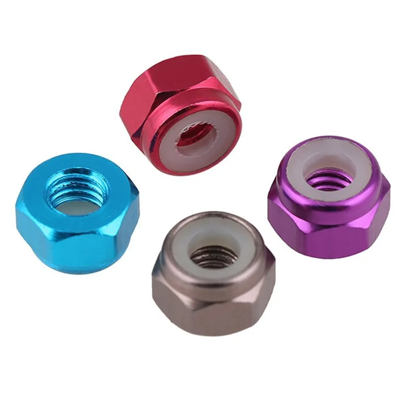 Nylon Insert Anodized Hex Lock Nut - Buy Anodized Lock Nut,Anodized Hex ...