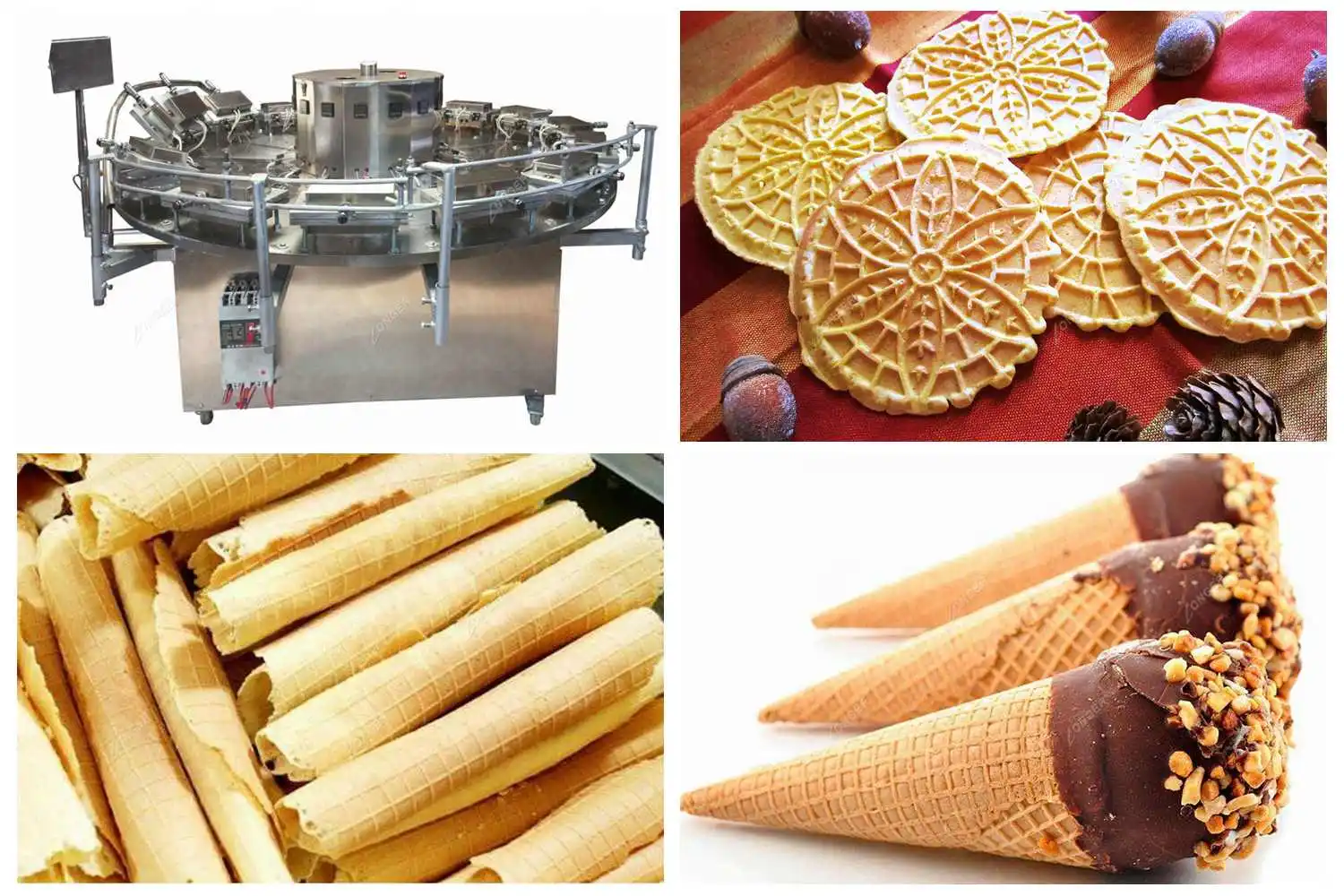 Commercial Pizzelle MakerItalian Waffle Cookies Making Machine