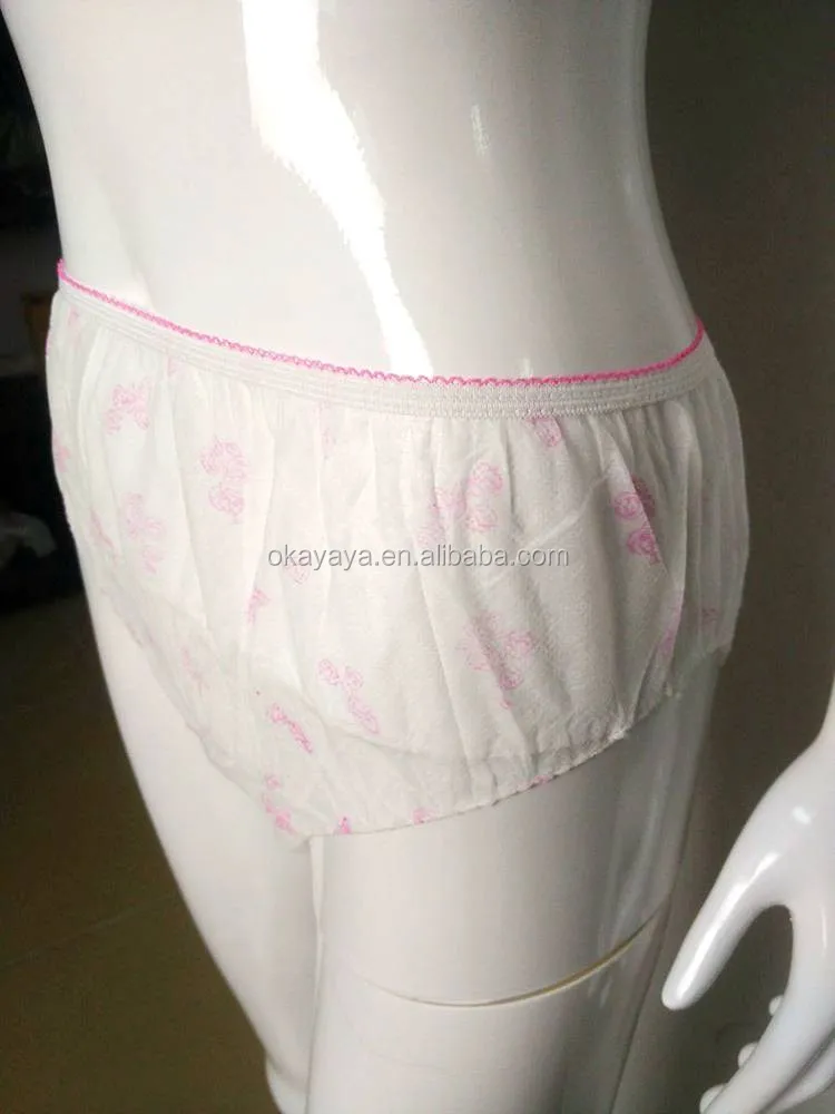 Disposable Printed Disposable Women Panties Spa Disposable Underwear