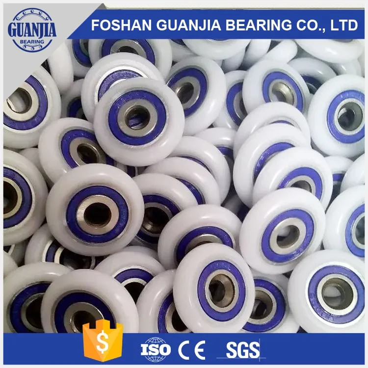 Small Plastic Ball Bearing Pulley Wheel,Nylon Coated Ball Bearing For