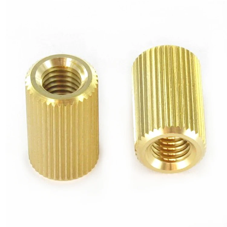 Trade Assurance Accepted Custom Cnc Lathing Knurled Brass Rod Machining