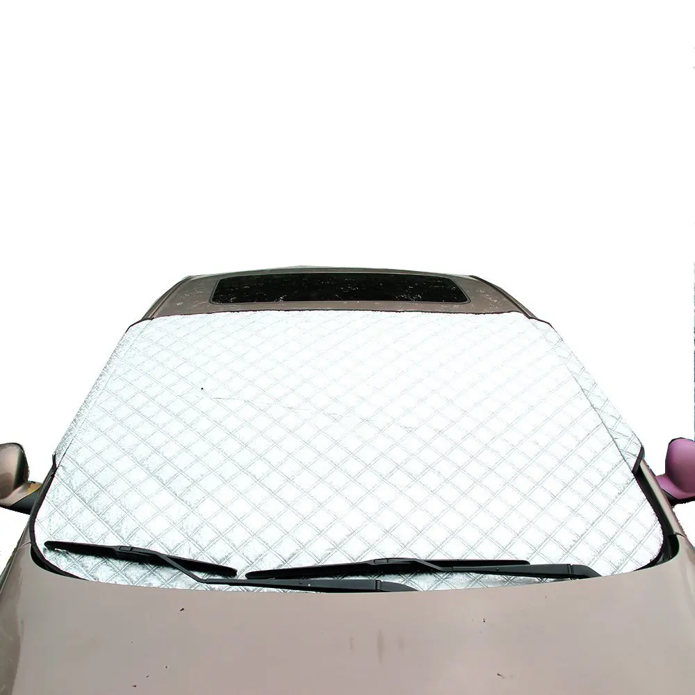 Yoobure Premium Car Windshield Snow Cover Sun Shade Protector Visor Front Rear Windshield Cover Block Shields Car Window Cover Keeps Ice /& Snow Off /…