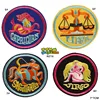 12 pieces patches embroidery coats of arms twelve constellations patch for clothing