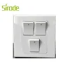 2017 Pakistan sockets switch 4 gang wall switch white gold wire drawing wall socket Wenzhou factory