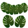 Green Tropical Simulation Leaf Supplies Jungle Beach Theme Table Decorations Palm Leaves