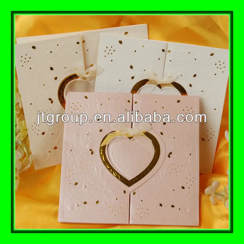 Printed Fancy Paper Custom Design Romantic Wedding Card Buy Wedding Card,Paper Wedding