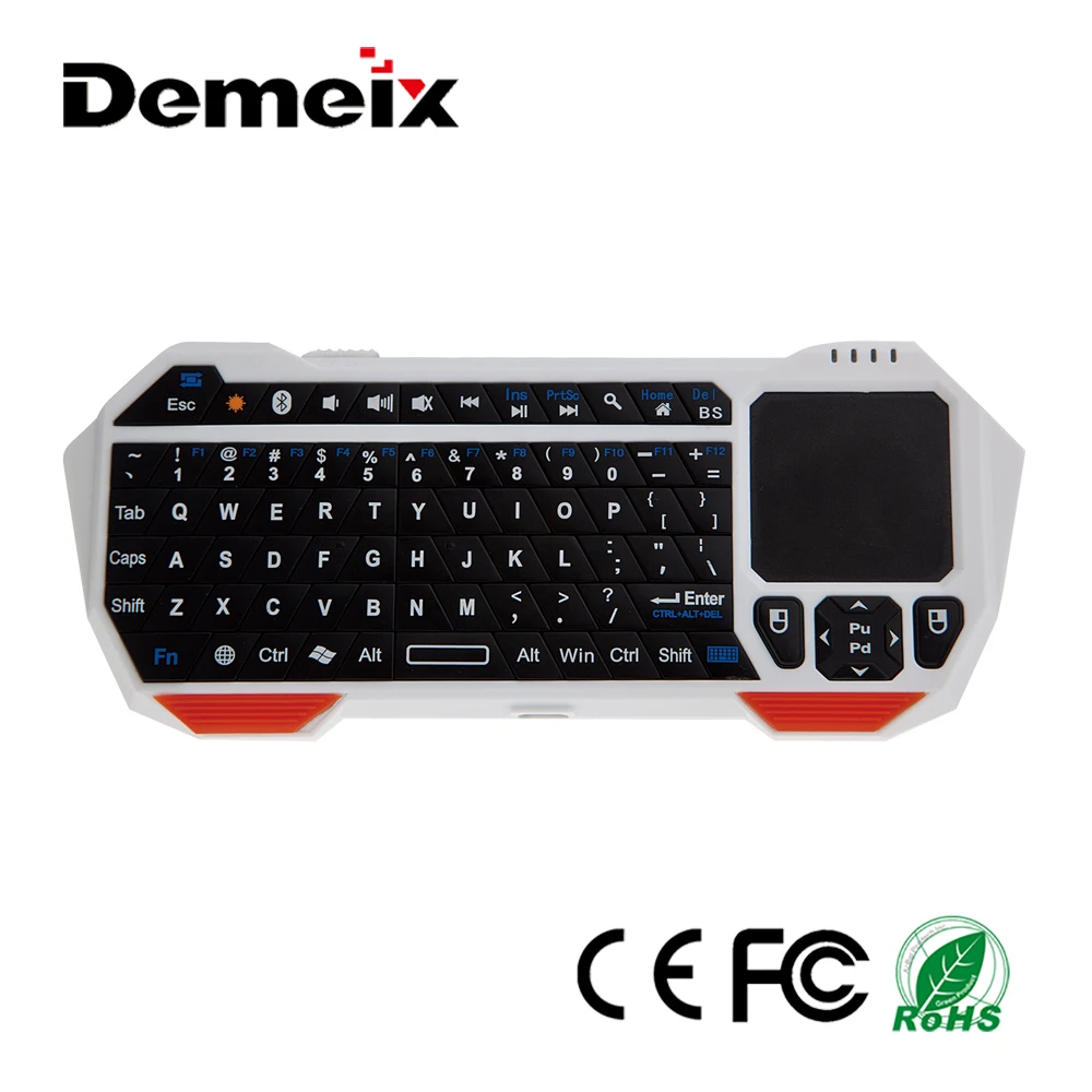 Handheld 2.4Ghz Wireless Keyboard ABS Mini Bluetooth Wireless Touchpad Keyboard