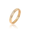 15872 Xuping simple stone design 18k gold ring, wedding rings jewelry women