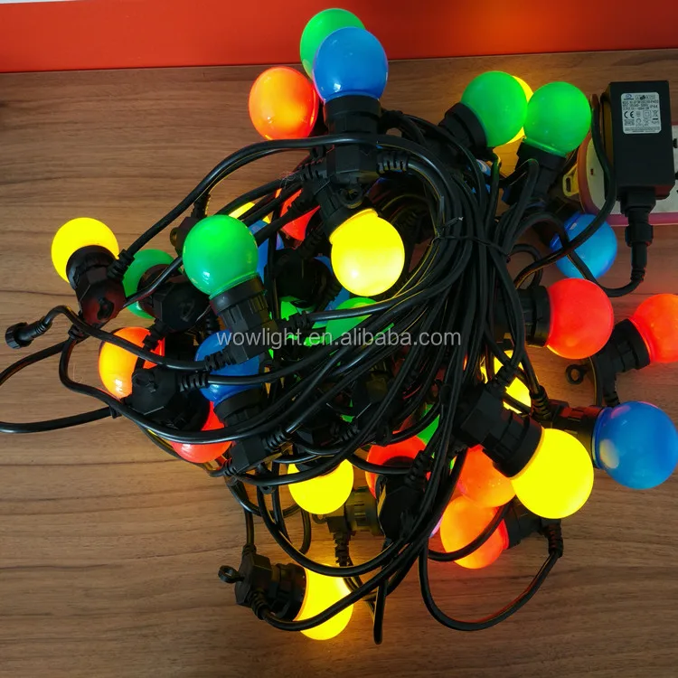 cheaper price factory wholersales 31V IP65 waterproof Multicolor G45/G50 festoon lighting mp with hook