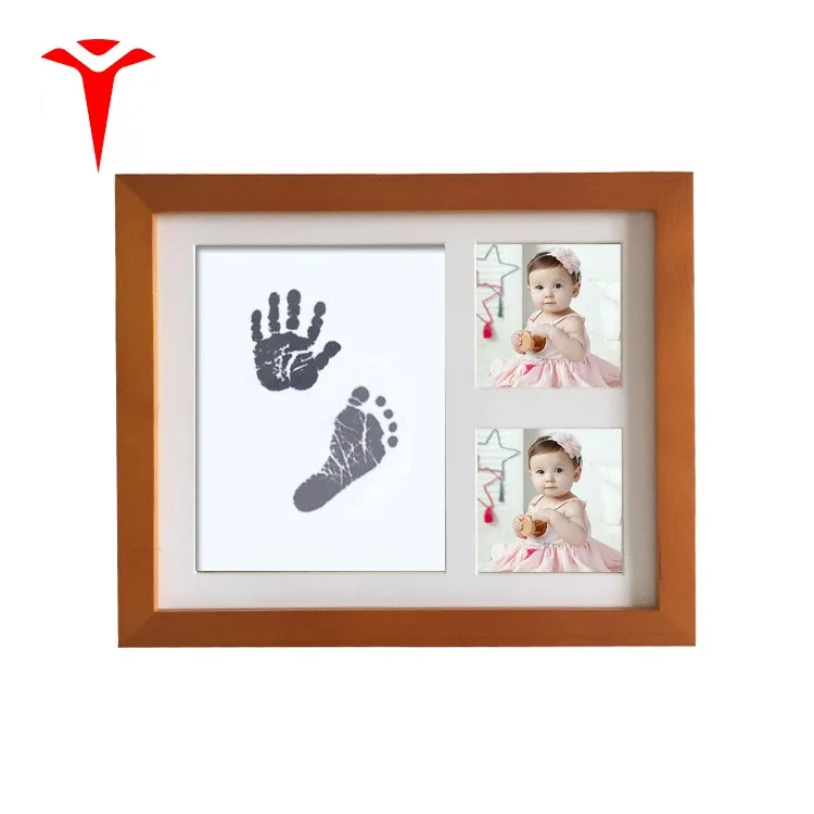 Ink Baby Frame Hand And Footprint For Retaining Sweet Memory Newborn Baby Handprint And