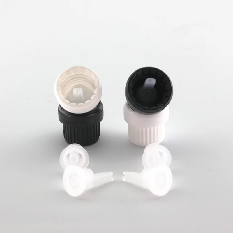 18mm Big Tamper Proof Cap For Essential Oil Bottle Plastic Pilfer Proof