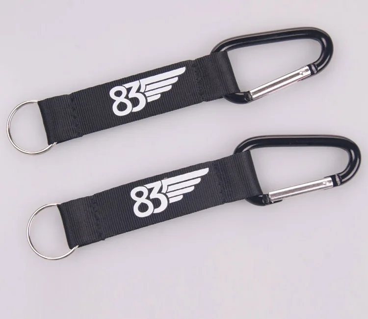 Promotional Nylon Keychain Short Lanyard With Carabiner Buy Custom