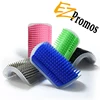 Self Groomer with Catnip Pouch,Cat Self Groomer Wall Corner Massage groomer Cat Self Grooming Brush