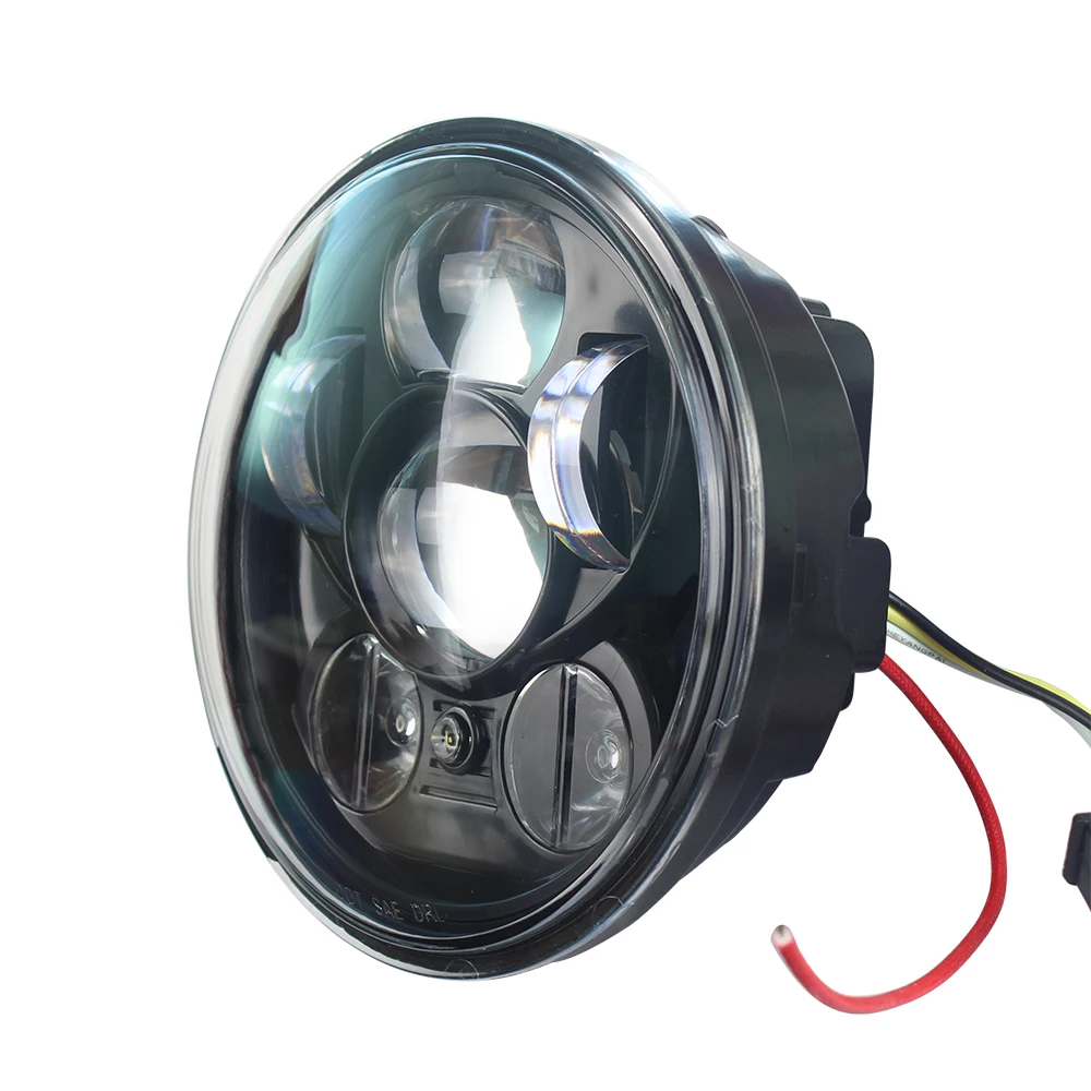 LED Headlight 5.75 inch Hi Low Beam Parking Light with Bracket Kit for Yamaha Bolt Raider Stryker SCR950 Warrior Motorcycle