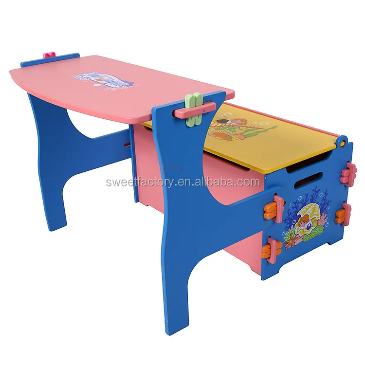 kids writing table and chair