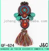 2017 newest green beaded tassel sandals uppers shoes flowers