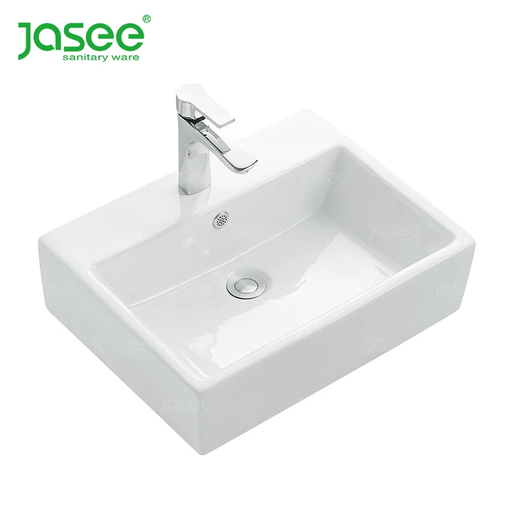Cheap new model hair wash shampoo fancy enamel glass design catch vitreous ceramic bthroom basin sink