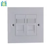 British Type 86*86mm rj45 faceplate,2 Port, horizontal insertion