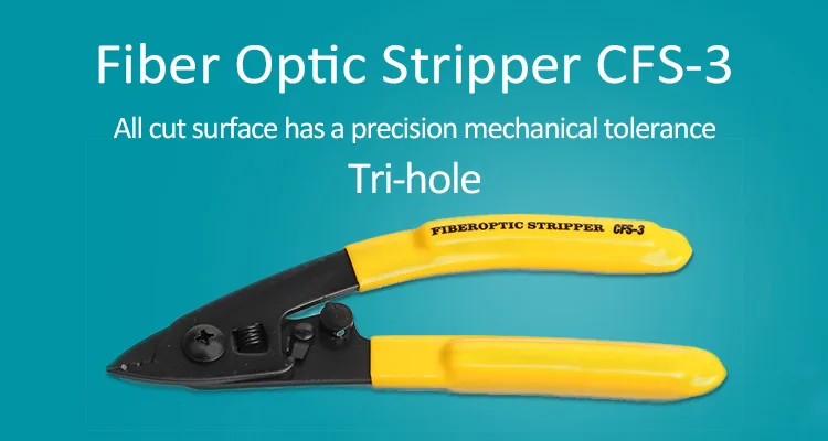 High Precision FTTH Three Hole Fiber Optic Cable Tool CFS-3 Fiber Stripper