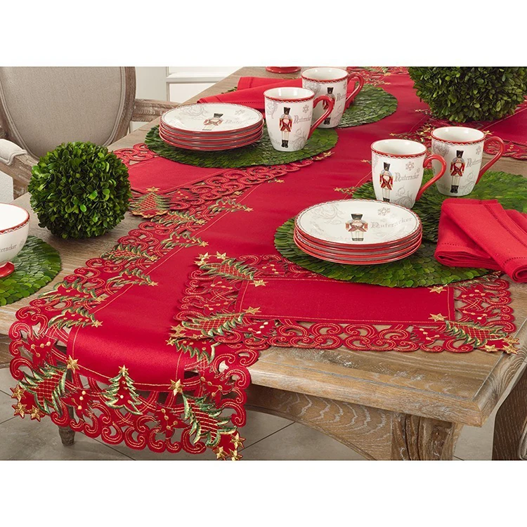 Collection Holiday Christmas Tree Table Runner 16" X 68" Buy Cheap