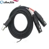 2m dual XLR 3 Pin Female to RJ45 male Network LAN Adapter Cable