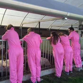 ladies pink overalls