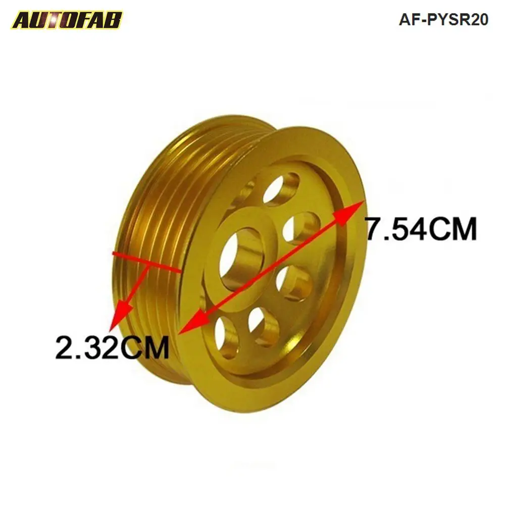 Autofab Lightweight Crank Shaft Pulley For Nissan Silvia S14 S15 Sr20