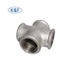 11/4" malleable iron pipe fitting EN10242 standard cross with casting technics ANSI test advanced pipe cross fitting