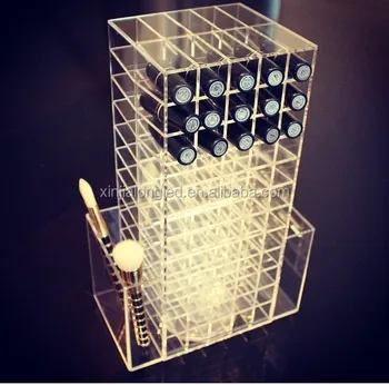 Clear Acrylic Make Up Organizer Acrylic Cosmetic Box Acrylic