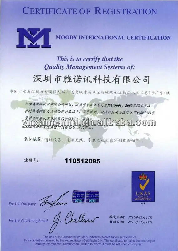 ISO APPROVEL