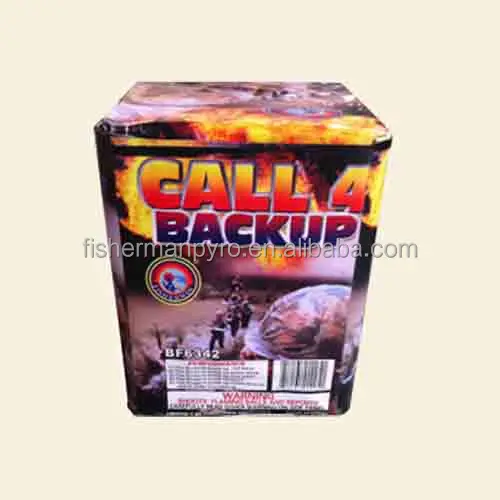 200 gram CALL 4 BACKUP 25 Shots Consumer Cake Fireworks for factory price