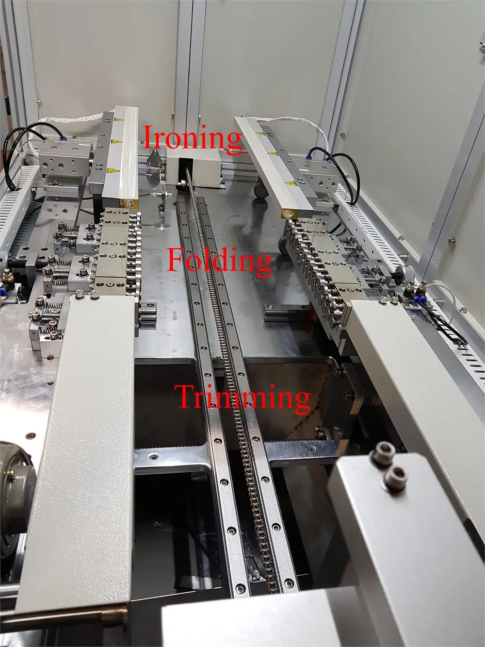 Edge Ironing Trimming and Folding Machine Three-In-One for Pouch Cell Case Battery Production