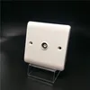 WP432 new zhejiang hangzhou trade white bakelite wall switch 86mm tv socket tv date outlet telephone socket antenna outlet