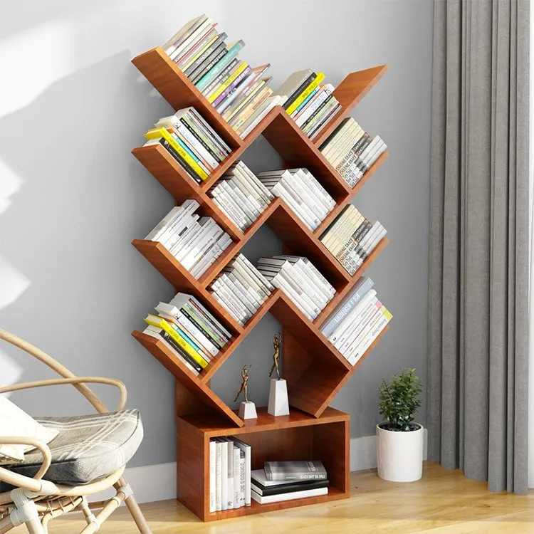 Neue Design Holz Baum Bücherregal/kreative Bücherregal