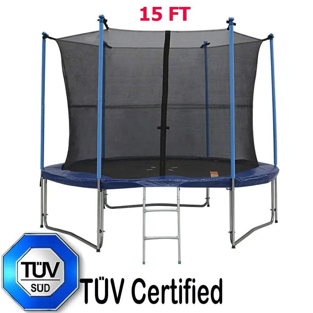 Buy Zupapa Tuv Approved 15ft 14ft 12ft 10ft Round Inside Net Trampoline Combo With Safety Enclosure And Pole Ladder Jumping Mat Spring Pad Spring Pull T Hook In Cheap Price On Alibaba Com