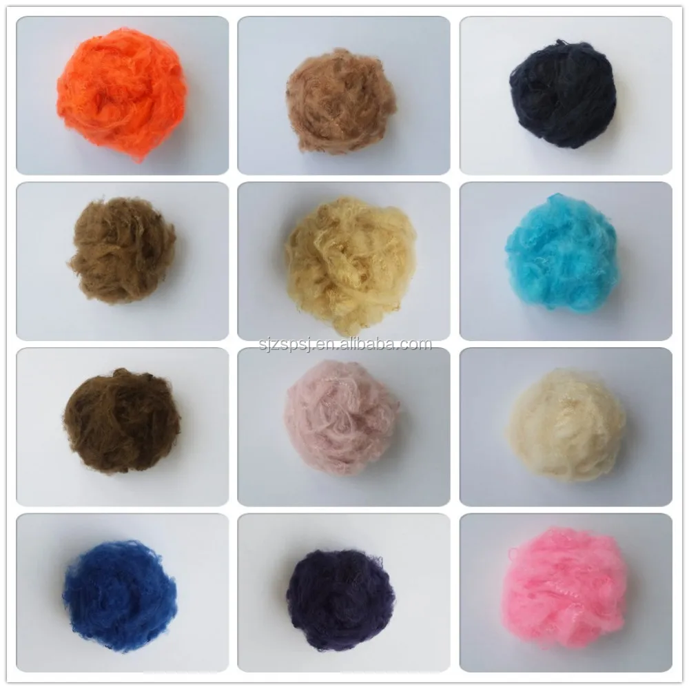 Raw Pattern And Any Fiber Length Recycled Polyester Staple Fiber 1.4d ...