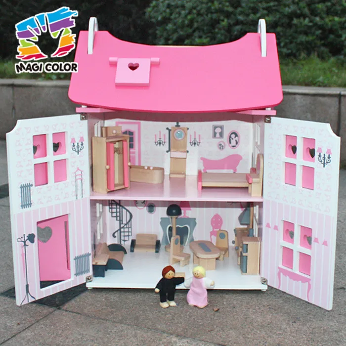 wooden dollhouse for toddlers