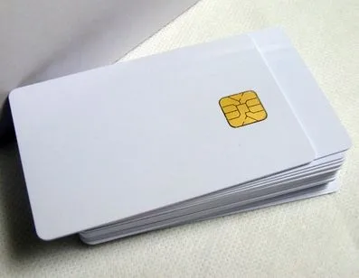 Hotstamping gold/silver color Smart IC Card