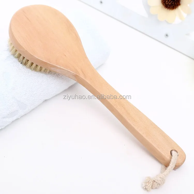 Functions Wooden Bath Brush For Bathing With Short Handle Long Handle