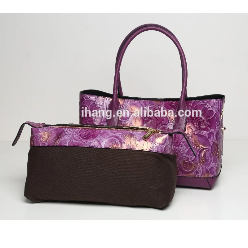 Fashion Leather Dubai Genuine Leather Handbag Wholesale Women Bags