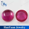 china cabochon cut blood red halfmoon synthetic ruby