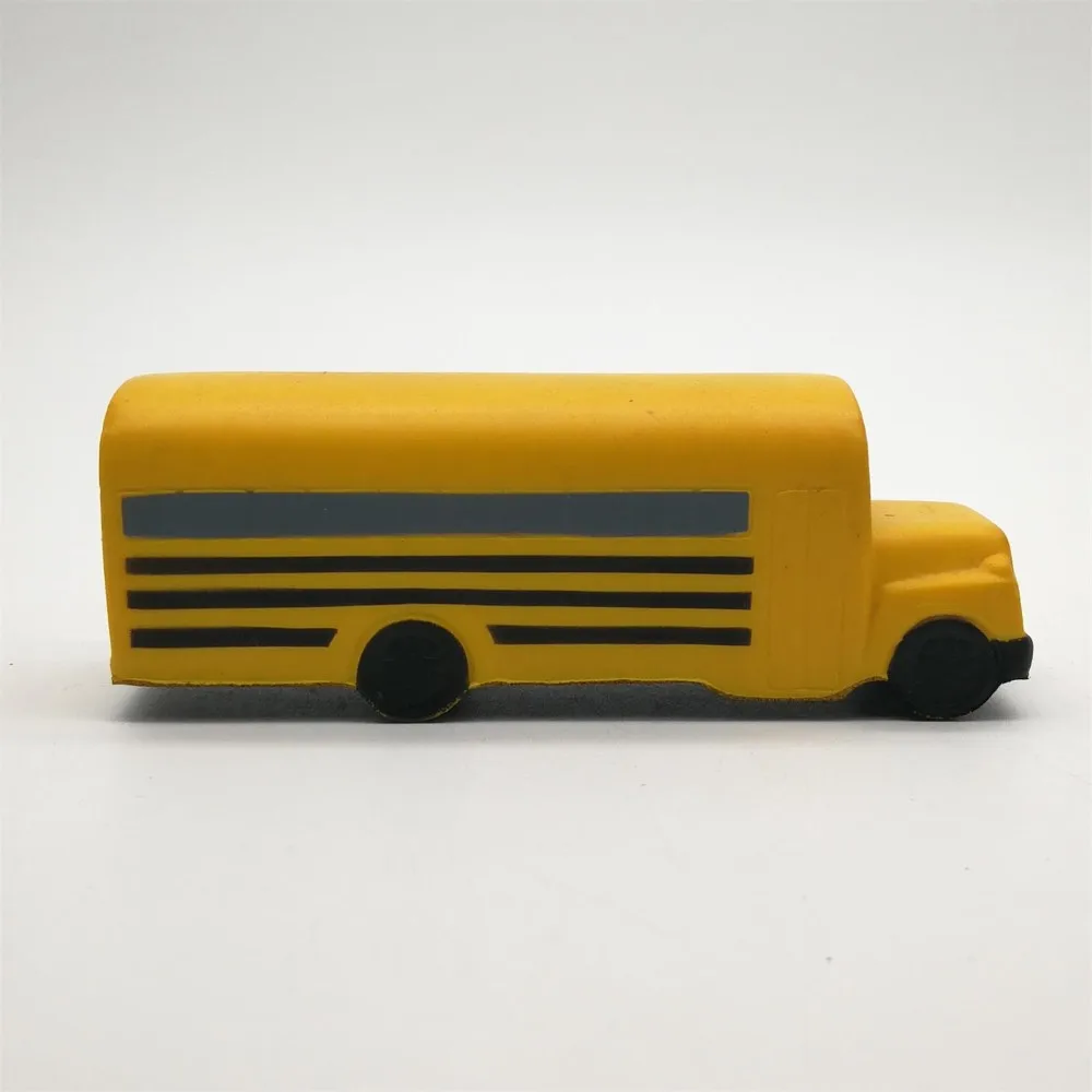 Promotional Pu Stress Reliever And Foam Squeeze Toy Mini School Bus ...