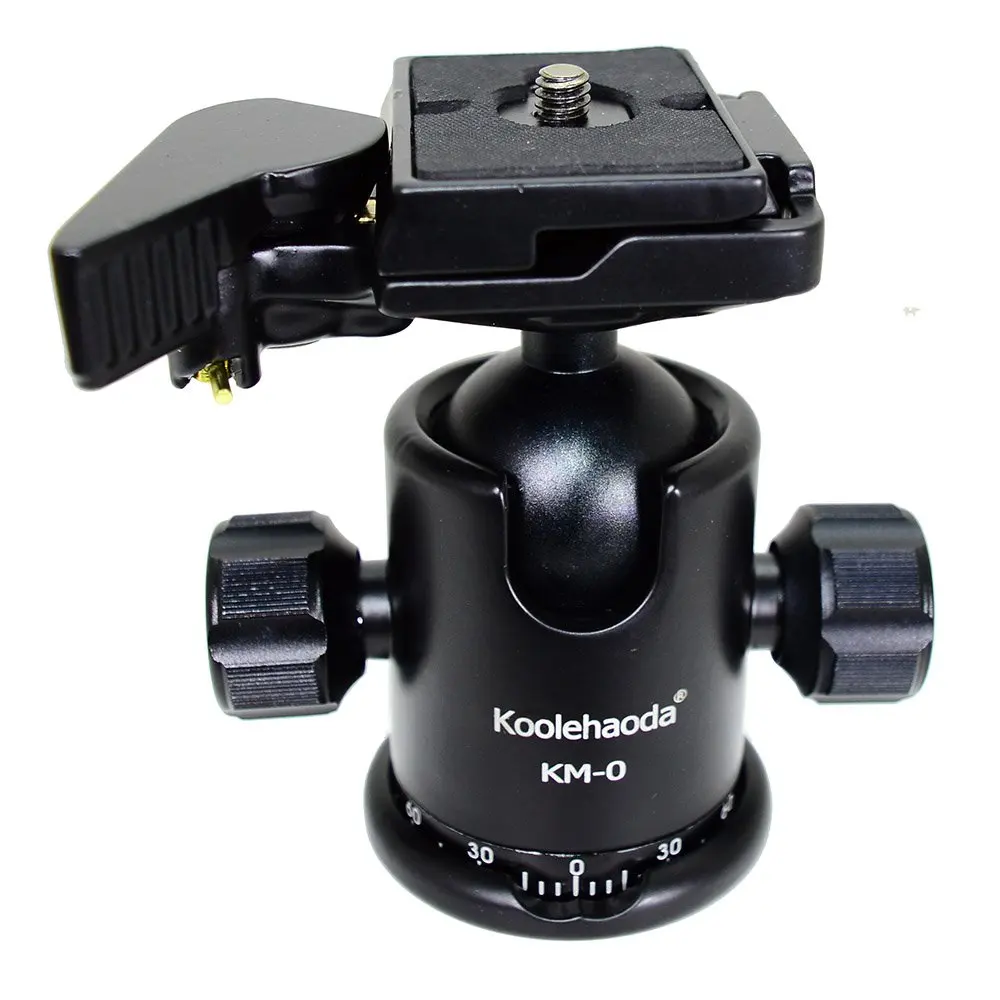 koolehaoda KM-0 aluminum camera tripod ball head with quick release plate